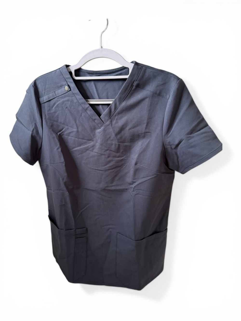HALARA Women’s V-Neck Short Sleeve Medical Top - Navy - Picture 1 of 3